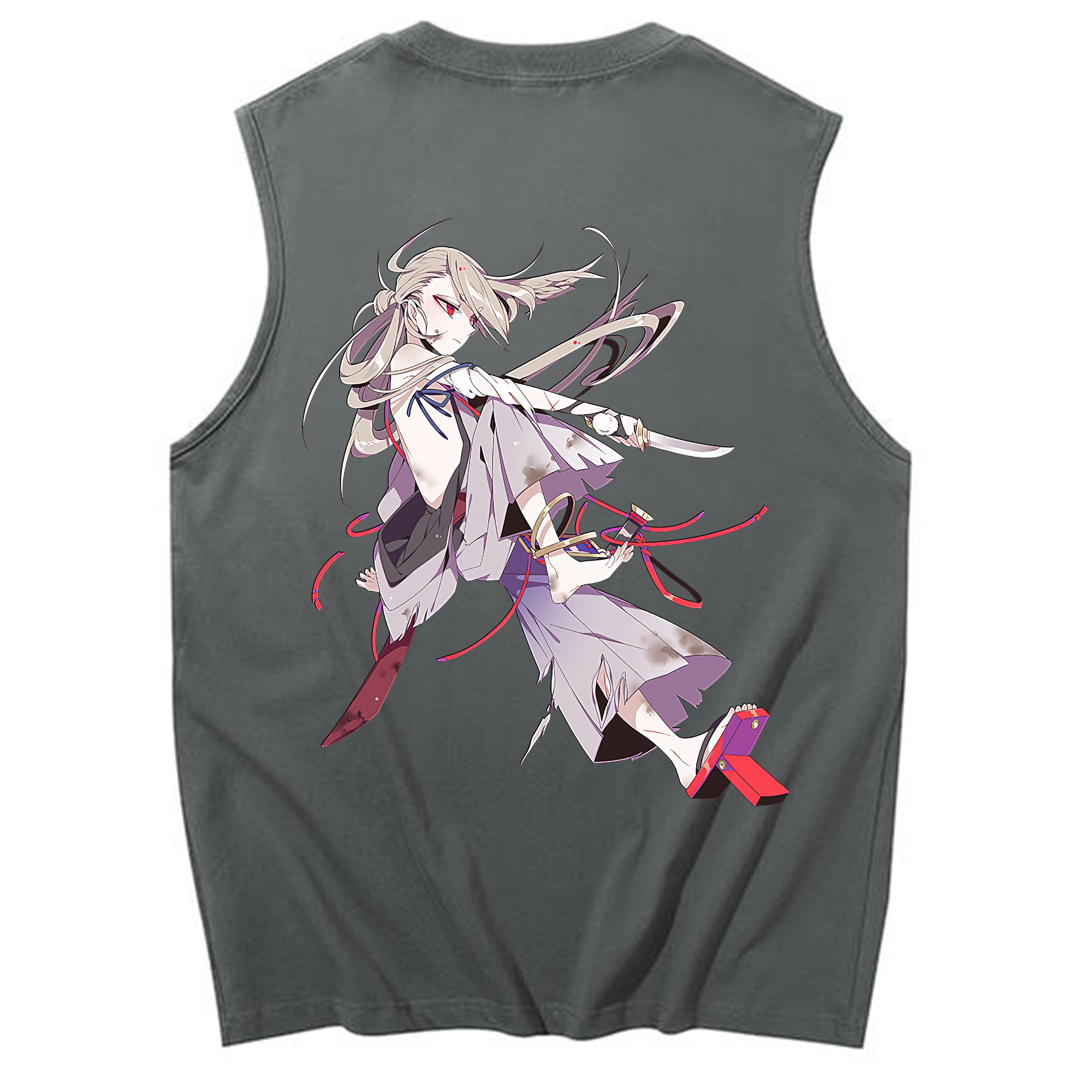 （画像用） 刀剣乱舞 Touken Ranbu コットン100％タンクトップ（背面プリント）
